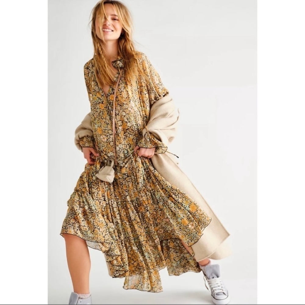 Free People “Feeling Groovy” Floral Maxi Dress - Picture 3 of 14
